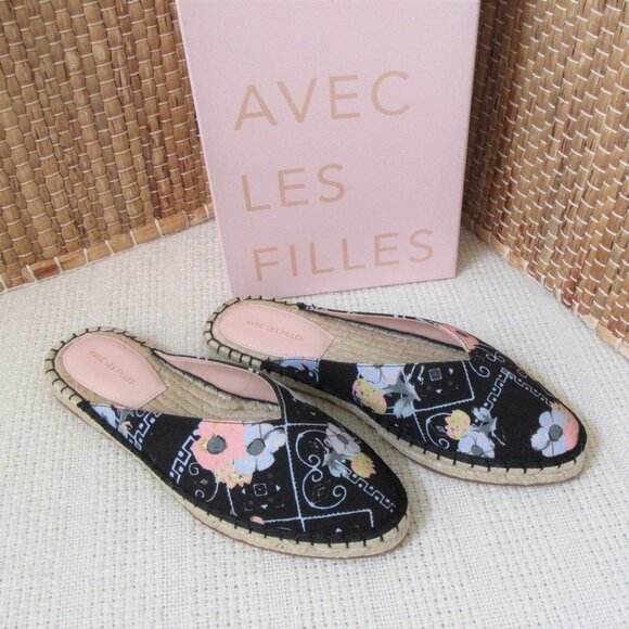 Avec Les Filles Val Espadrille Mules slides - Picture 1 of 11